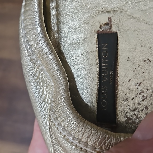 Louis Vuitton Gold Driving Moccasins 37 - Picture 6 of 6